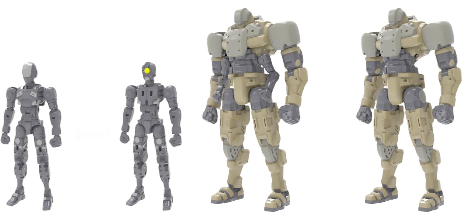 HiPlay Warriors Workshop Plastic Model Kits: Loyalty “G” Assist Humanoid Soldier 1:30 Scale Collectible Action Figures