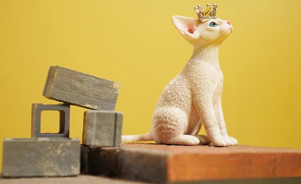 HiPlay JXK Collectible Cat Figure: Deon Rex, 1:6 Scale Miniature Animal Figurine