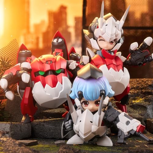 HiPlay HEMOXIAN Collectible Figure Full Set: Ali and Ogre, Anime Style,11cm Miniature Action Figurine ALAGE