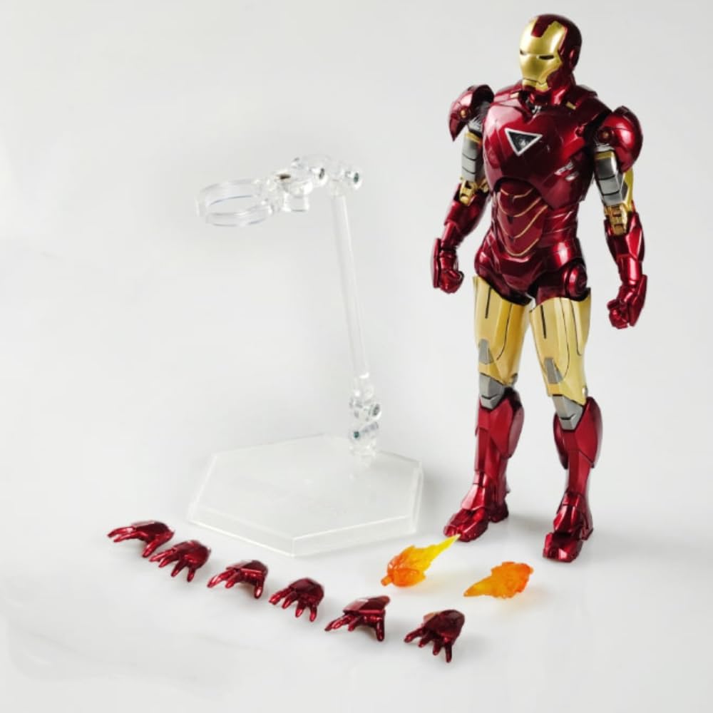 Conjunto completo de figuras coleccionables de ZD: Iron Man Mark, figura de acción en miniatura a escala 1:10