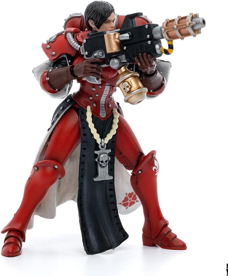 HiPlay JoyToy ¡Á Warhammer 40K Officially Licensed 1/18 Scale Science Fiction Action Figures Full Set Series Adepta Sororitas (Ignacia, Bloody Rose)