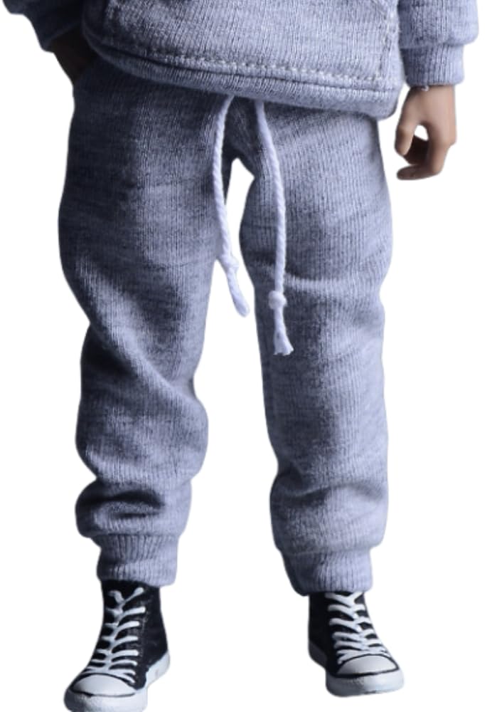 Vêtements de poupée à l'échelle 1/12 : ensemble de sport, sweat à capuche et pantalon, accessoire de collection
