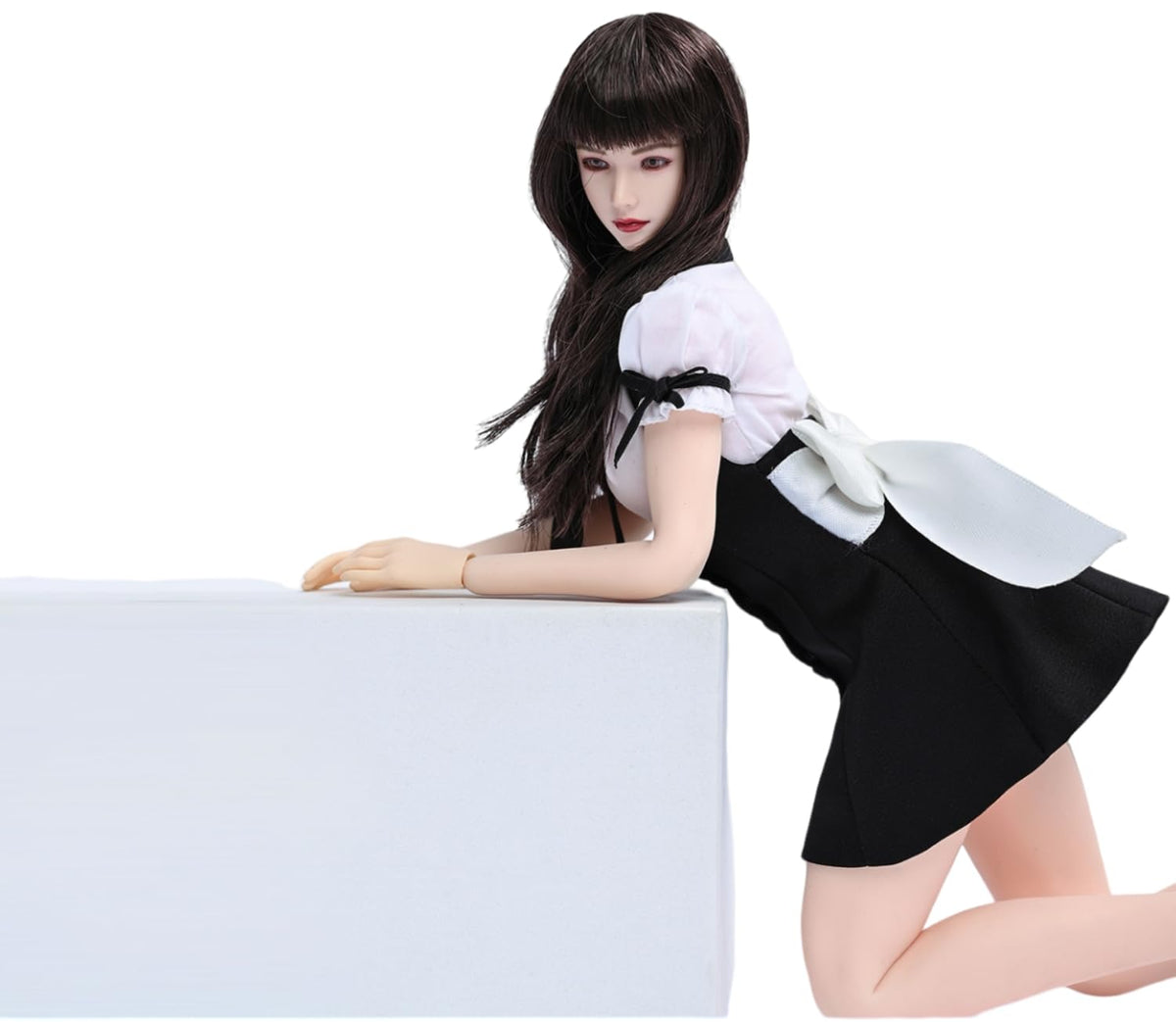 Ropa para muñeca a escala 1/6: Conjunto de falda y camisa JK para figura de acción coleccionable de 12 pulgadas TCT-034A