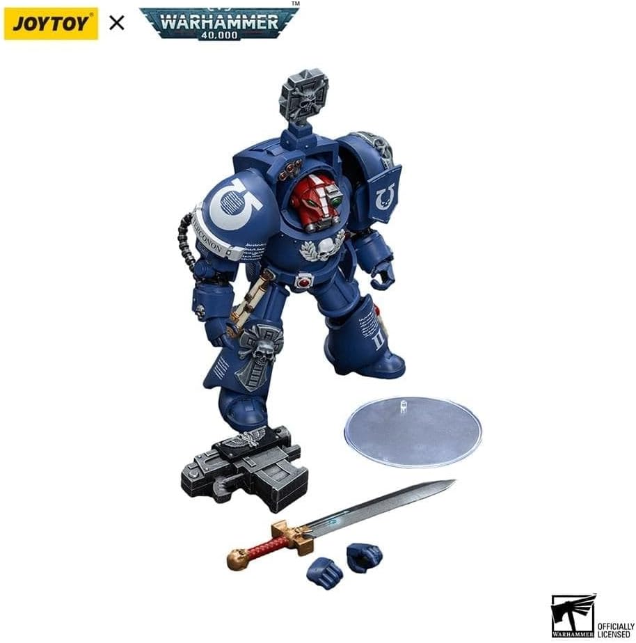 HiPlay JoyToy Warhammer 40K Ultramarines Terminators Sergeant Terconon 1:18 Scale Collectible Action Figure