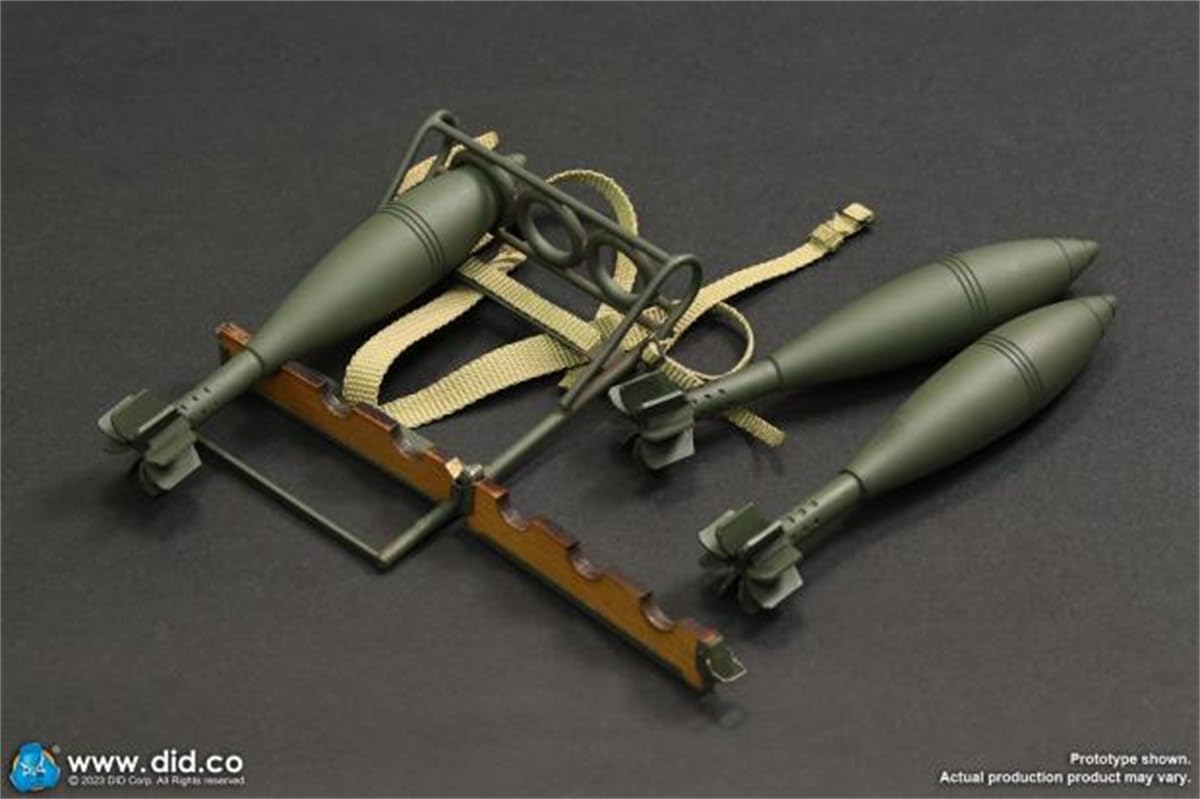 1/6 Scale Figure Accessory: Machine Heavy Mortars Model Miniature Collectible