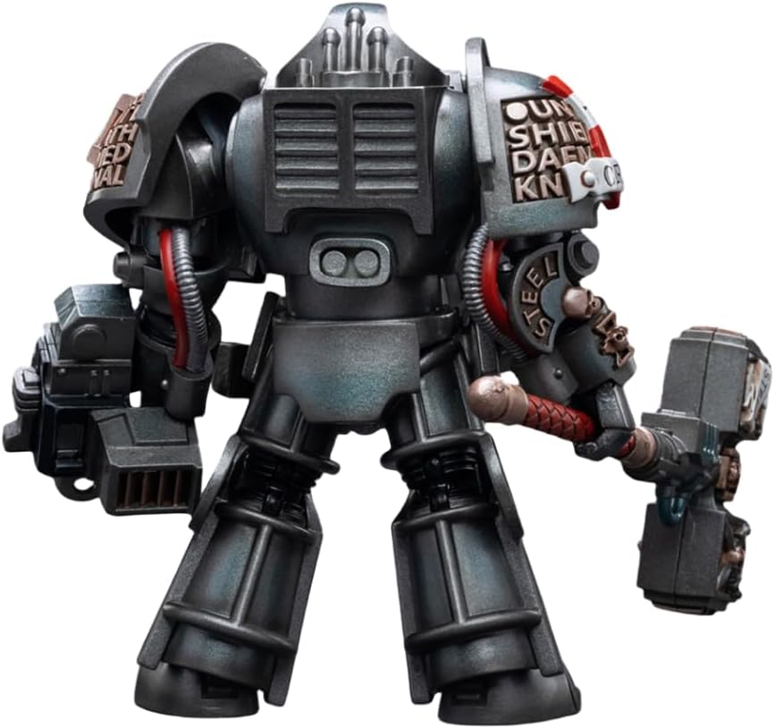 HiPlay JoyToy 40K Collectible Figure: Grey Knights Nemesis Dreadknight Including Pilot 1:18 Scale Action Figures JT6434 (NemesisJSY)