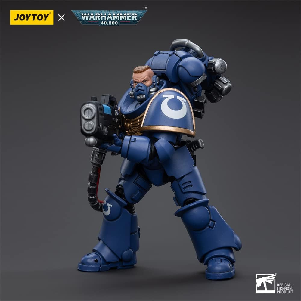 HiPlay JoyToy ¡Á Warhammer 40K Officially Licensed 1/18 Scale Science Fiction Action Figures Full Set Series Ultramarine Hellblasters Brother Paxor