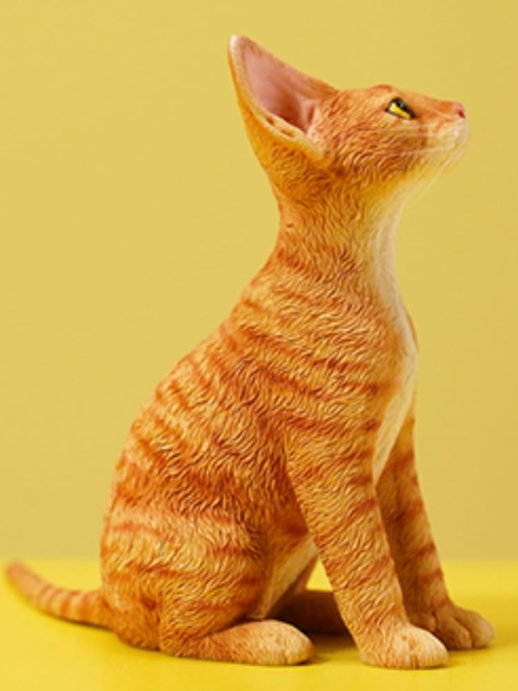 HiPlay JXK Collectible Cat Figure: Deon Rex, 1:6 Scale Miniature Animal Figurine