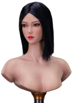1:6 Scale Female Head Sculpt, Mu, Asia Girl Head Sculpture for 12-inch Action Figures