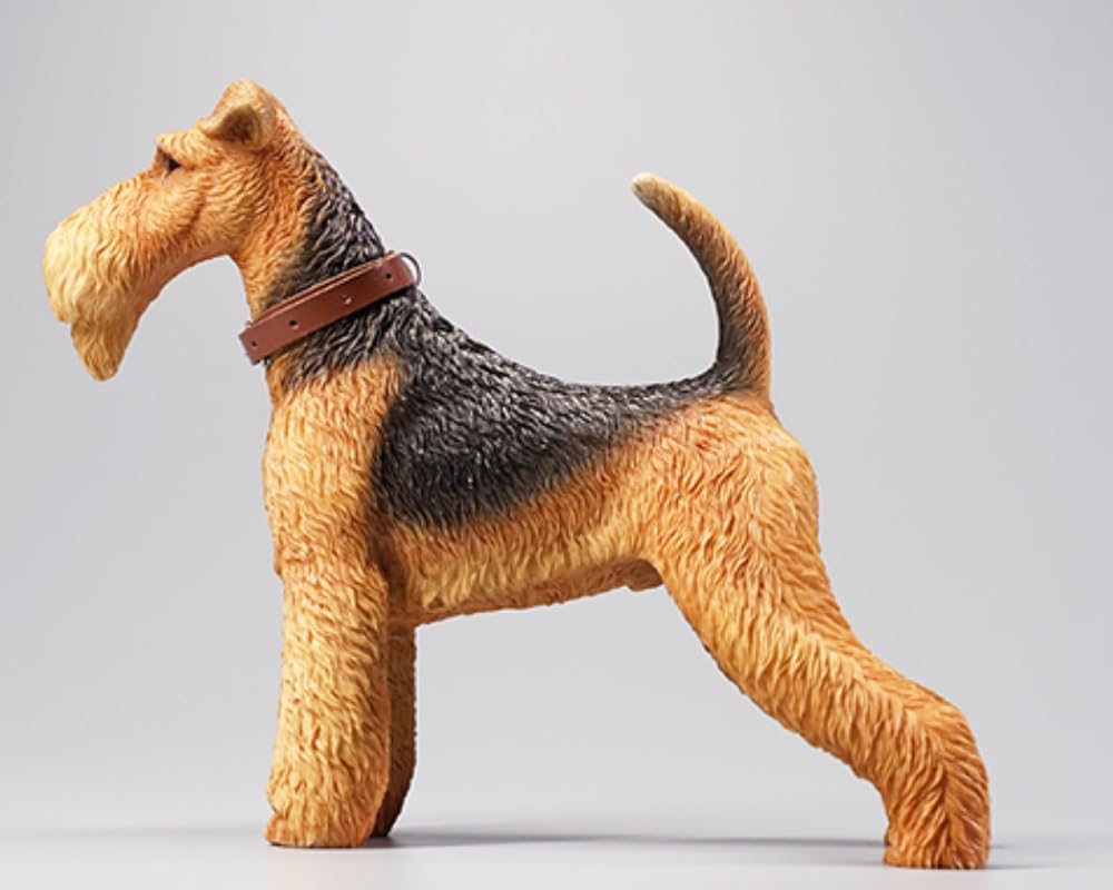 HiPlay JXK Collectible Fox Figure: Foxterriers, Expertly Hand-Painted, Lifelike, Safe Resin, 1:6 Scale Miniature Animal Figurine