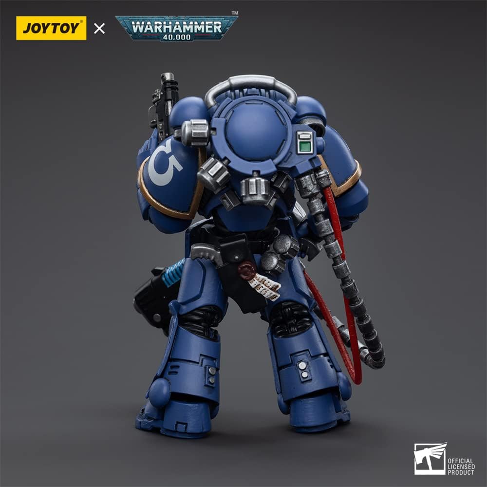 HiPlay JoyToy ¡Á Warhammer 40K Officially Licensed 1/18 Scale Science Fiction Action Figures Full Set Series Ultramarine Hellblasters Brother Paxor