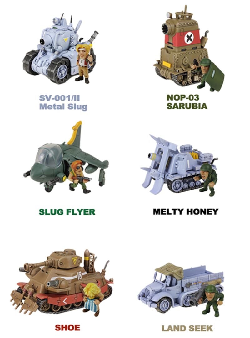 HiPlay Plastic Model Kits: Metal Slug X: Tank, Mecha Anime Style Collectible Action Figures