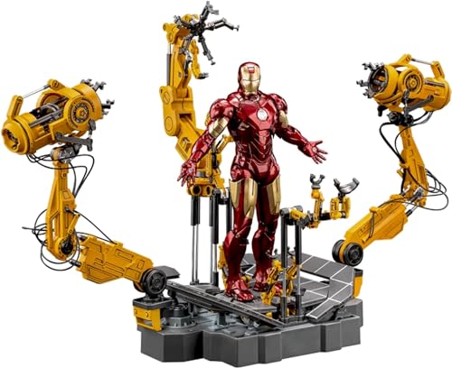 HiPlay ZD Collectible Figure Full Set: Iron Man Mark IV with Suit-up Gantry, 1:10 Scale Miniature Action Figurine CJTMK4