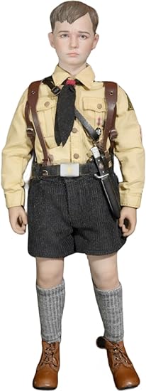 HiPlay Facepool Collectible Figure Full Set: WWII German Youth Brigade Rabbit Boy, 1:6 Scale Miniature Male Action Figurine History Edition FP016B