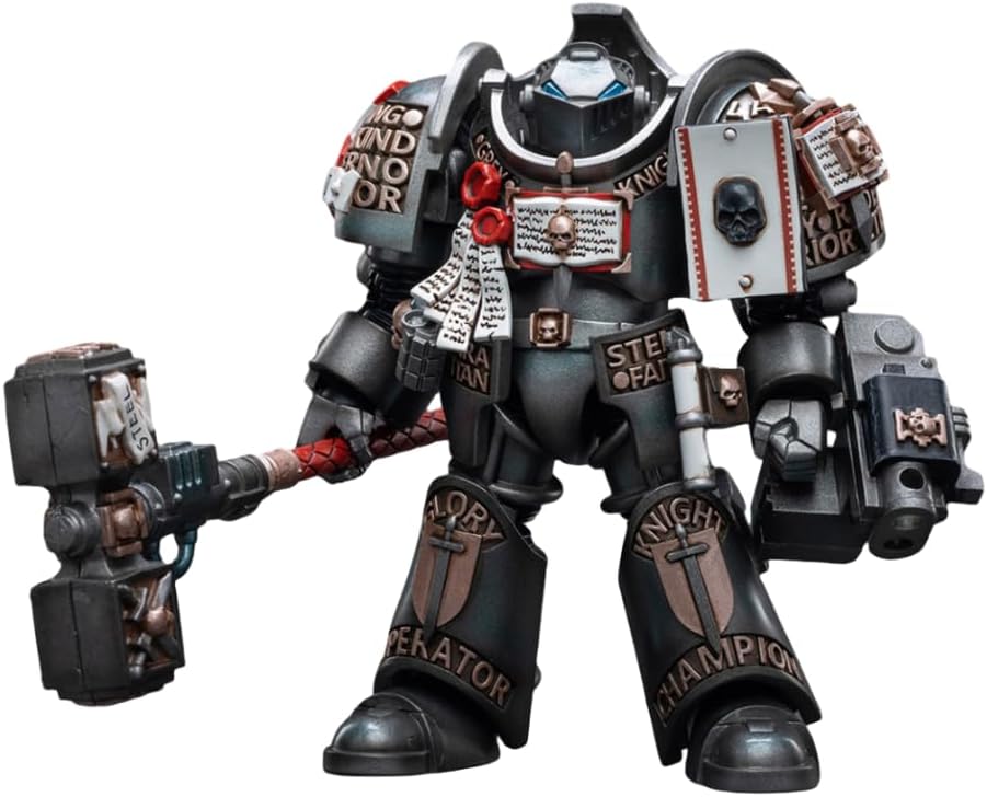 HiPlay JoyToy 40K Collectible Figure: Grey Knights Nemesis Dreadknight Including Pilot 1:18 Scale Action Figures JT6434 (NemesisJSY)