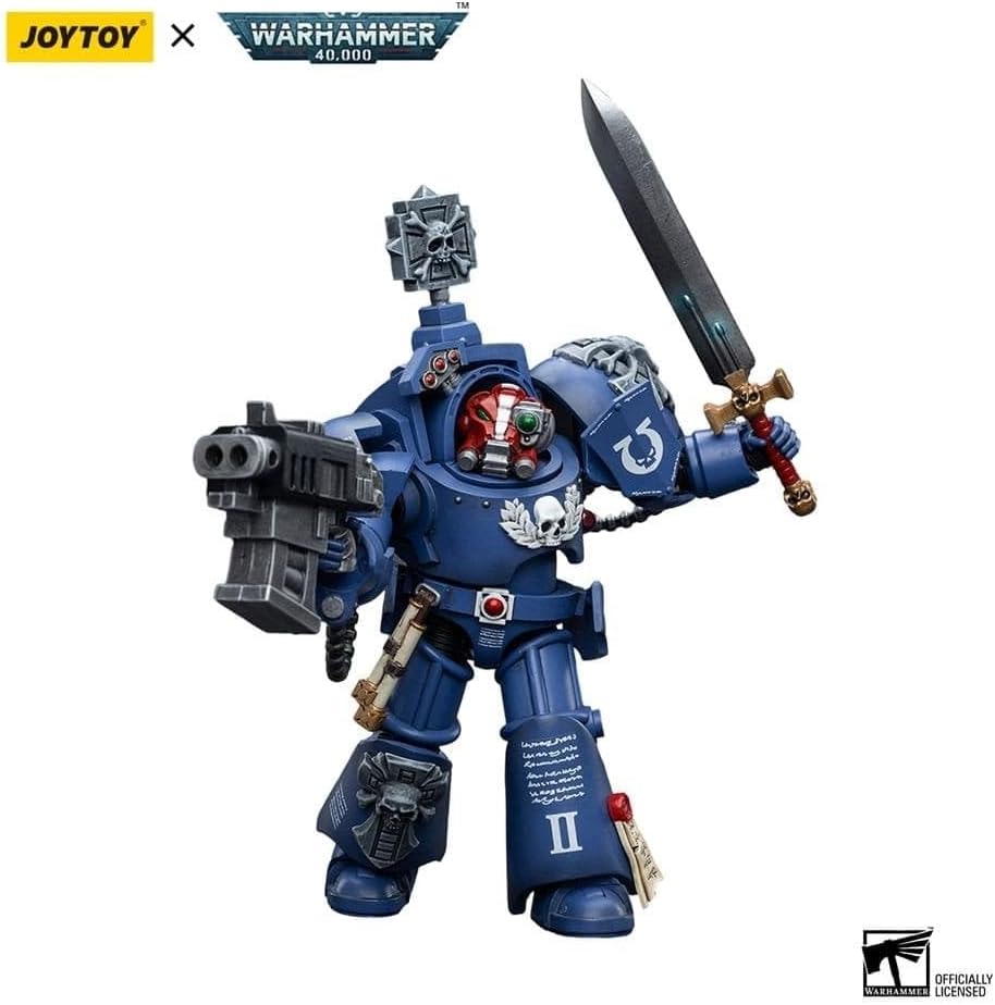 HiPlay JoyToy Warhammer 40K Ultramarines Terminators Sergeant Terconon 1:18 Scale Collectible Action Figure