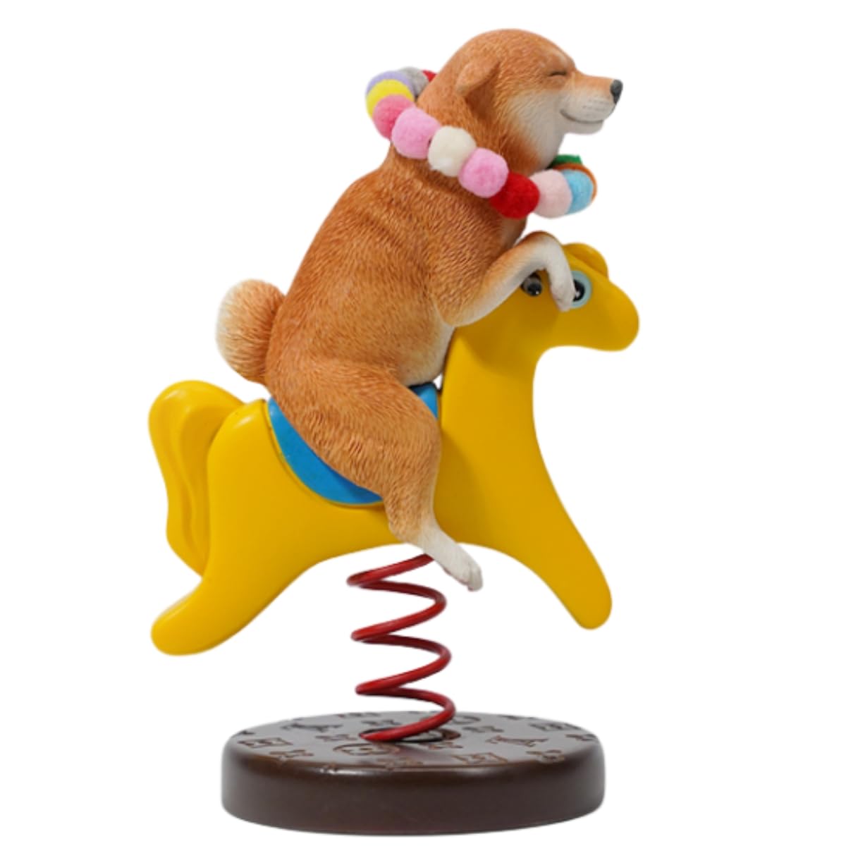 Barkさま JXK Collectible Dog Figure: Rocking Horse Shiba Inu 2.0, 1:6
