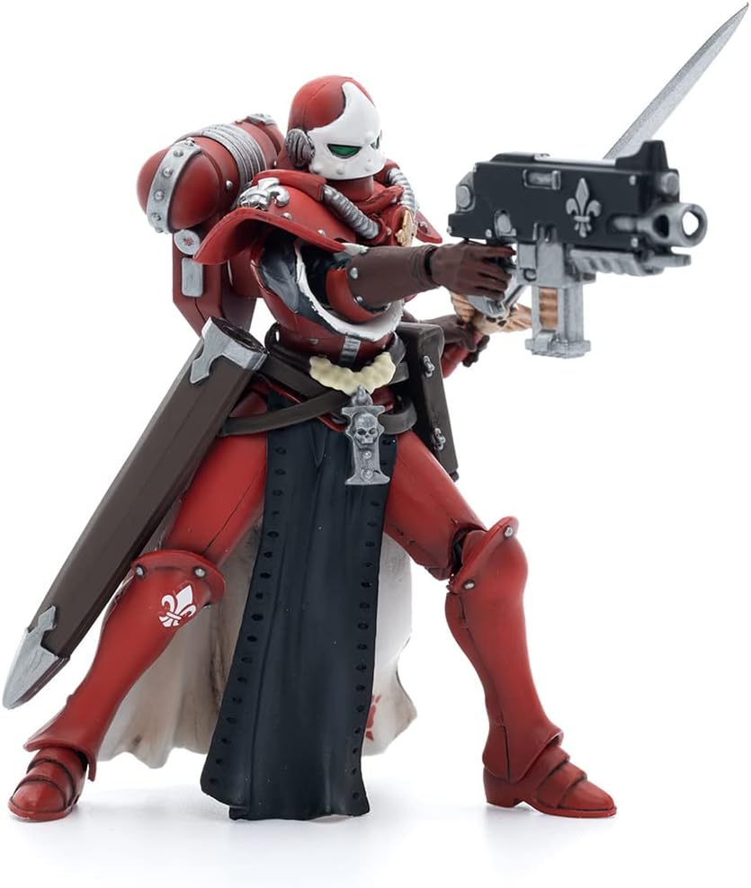 HiPlay JoyToy ¡Á Warhammer 40K Officially Licensed 1/18 Scale Science Fiction Action Figures Full Set Series Adepta Sororitas (Kamina, Bloody Rose)