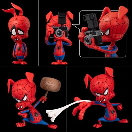 HiPlay Sentinel Collectible Figure Full Set: Spider Man, Miles Miniature Action Figurine