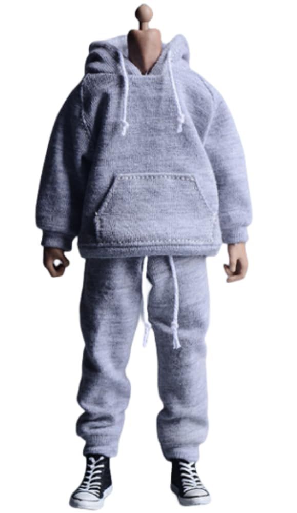 1/12 Scale Figure Doll Clothes: Sport Set Hoodies and Pants