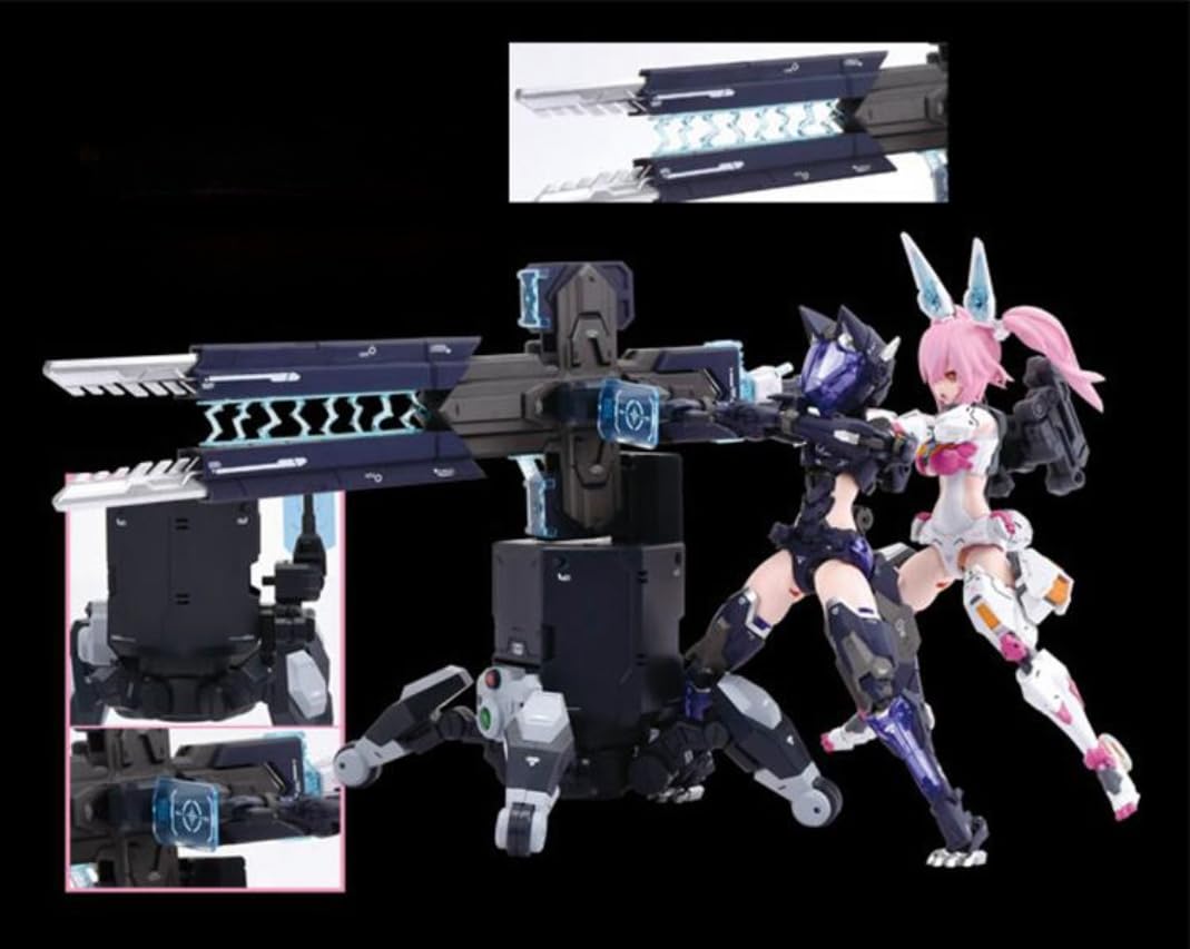 HiPlay Nuke Matrix Plastic Model Kits: Cyber Forest Fantasy Girls, F.O.X Long Range Striker Unit, Vivienne Hyh, Mecha Musume, Anime Style 1:12 Scale Collectible Action Figures