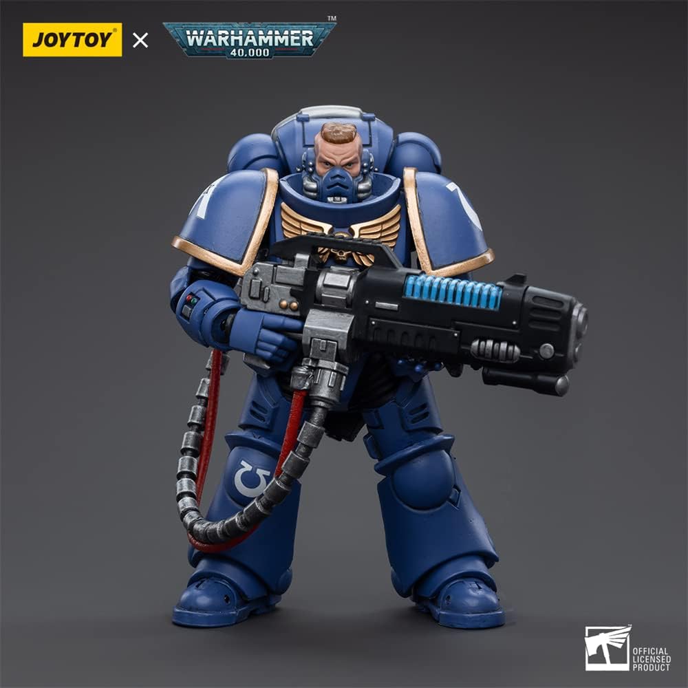 HiPlay JoyToy ¡Á Warhammer 40K Officially Licensed 1/18 Scale Science Fiction Action Figures Full Set Series Ultramarine Hellblasters Brother Paxor