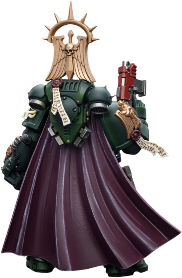 HiPlay JoyToy Warhammer 40K Collectible Figure: Dark Angels Master with Power Fist 1:18 Scale Action Figures JT7691