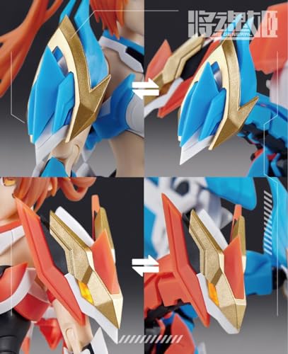 HiPlay MS General Plastic Assemble Model Kits: Eastern Wu's Da Qiao & Xiao Qiao Dual-Bird Anime Style 1:12 Scale Collectible Action Figures MG-10