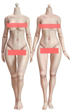 Figurine articulée féminine True1Toys échelle 1:6 - Corps grand et rond, peau claire, poitrine généreuse EC3026A