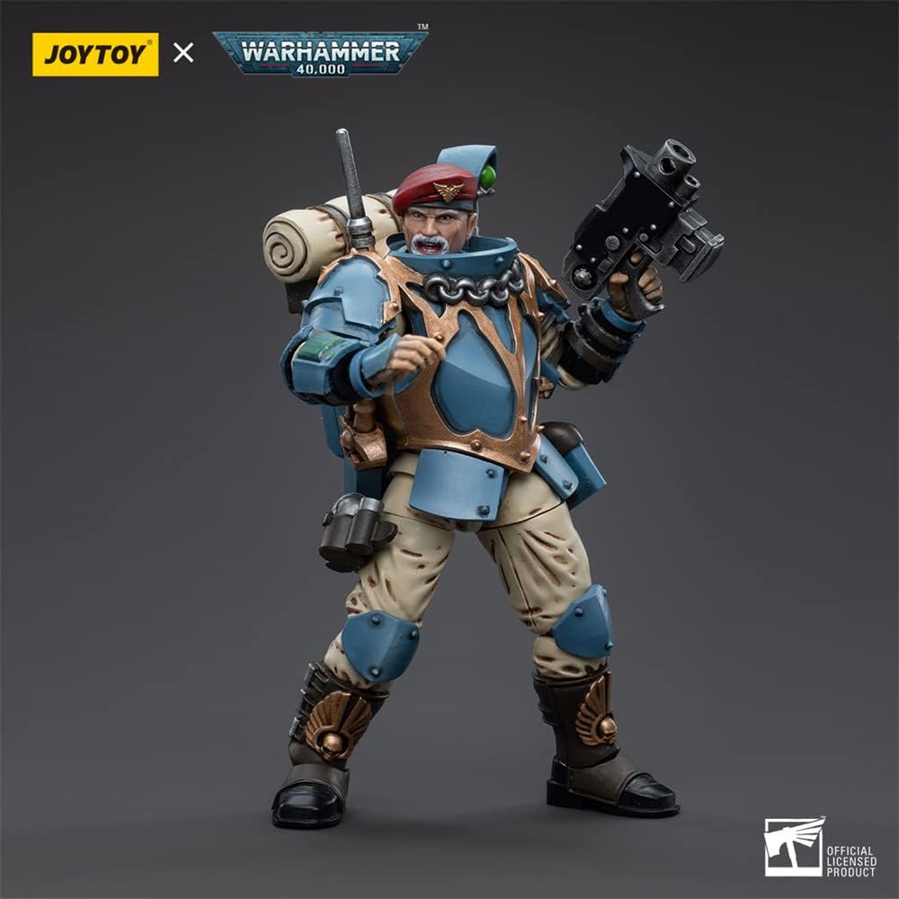 JOYTOY Astra Militarum Tempestus Scions Command Squad 55th Kappic Eagles Tempestor Prime 1/18 Scale Action Figure