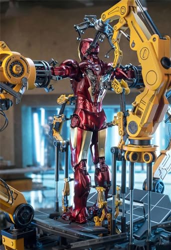 HiPlay ZD Collectible Figure Full Set: Iron Man Mark IV with Suit-up Gantry, 1:10 Scale Miniature Action Figurine CJTMK4