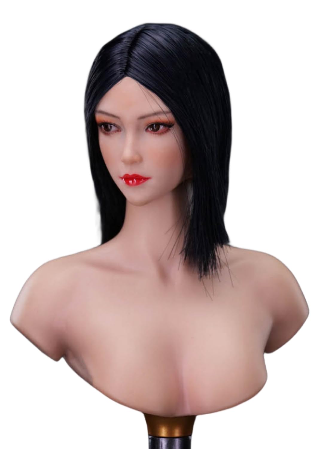 HiPlay 1:6 Scale Female Head Sculpt, Mu, Asia Girl Head Sculpture for 12-inch Action Figures