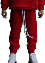 Vêtements de poupée à l'échelle 1/12 : ensemble de sport, sweat à capuche et pantalon, accessoire de collection