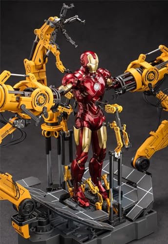 HiPlay ZD Collectible Figure Full Set: Iron Man Mark IV with Suit-up Gantry, 1:10 Scale Miniature Action Figurine CJTMK4