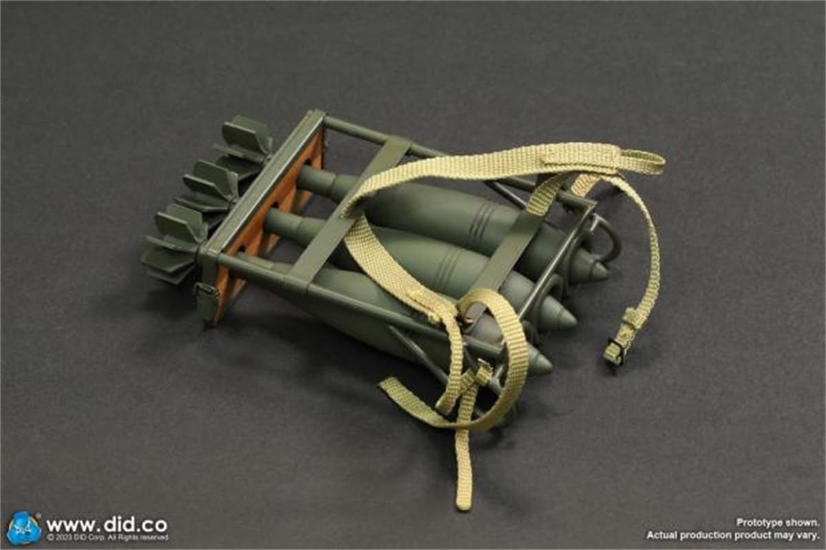 1/6 Scale Figure Accessory: Machine Heavy Mortars Model Miniature Collectible