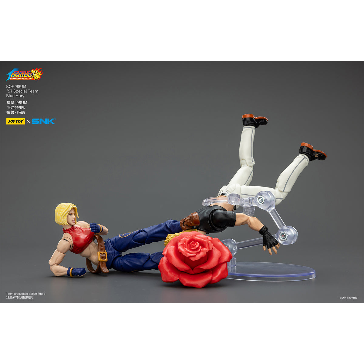 JOYTOY KOF'98UM '97 Special Team Blue Mary & Billy Kane & Ryuji Yamazaki 1/18 Scale Action Figure