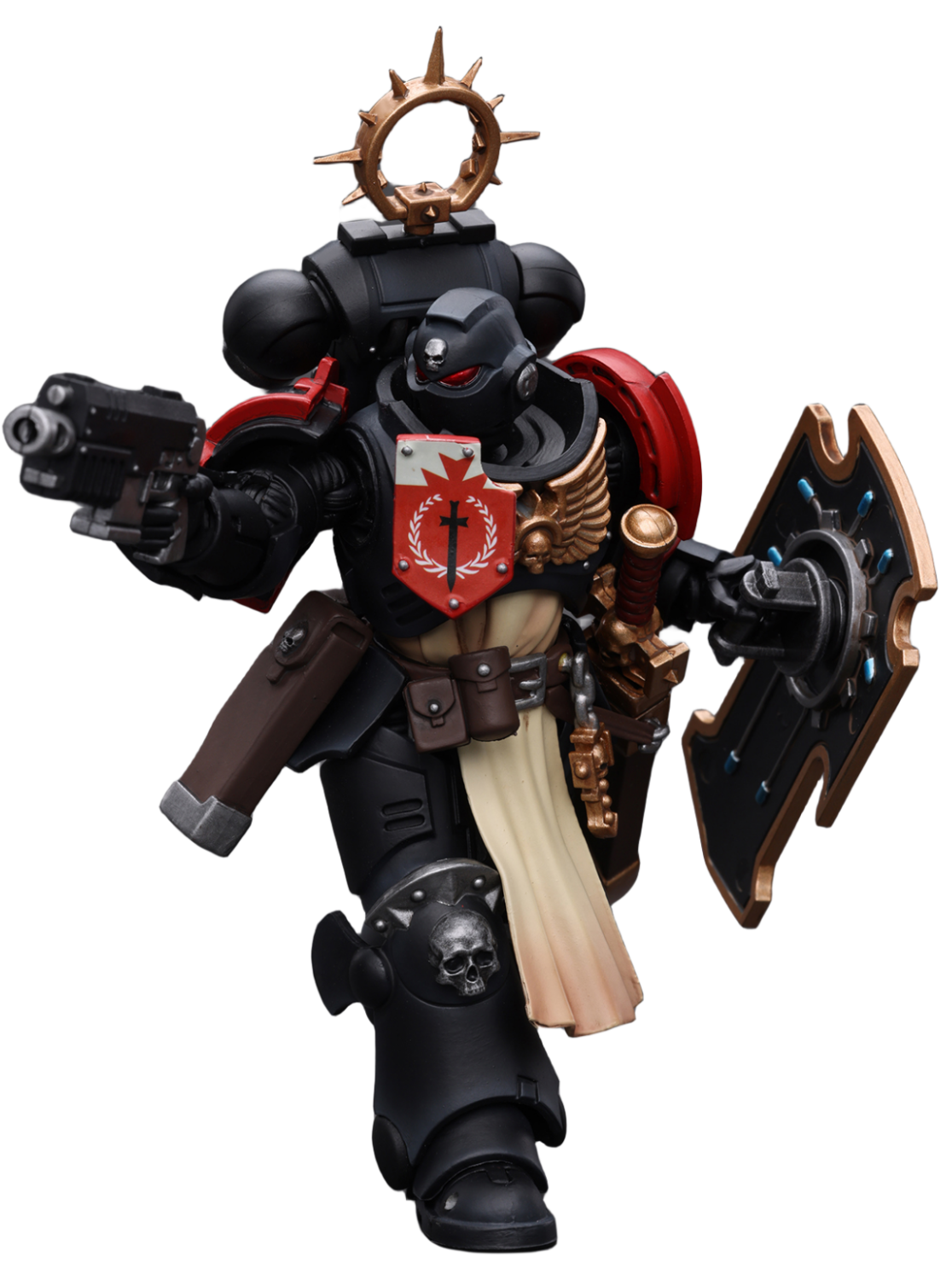 HiPlay JoyToy Warhammer 40K Collectible Figure: Primaris Space Marines Black Templars Bladeguard Veteran 1:18 Scale Action Figures JT2801 (Black Templars JT2801)