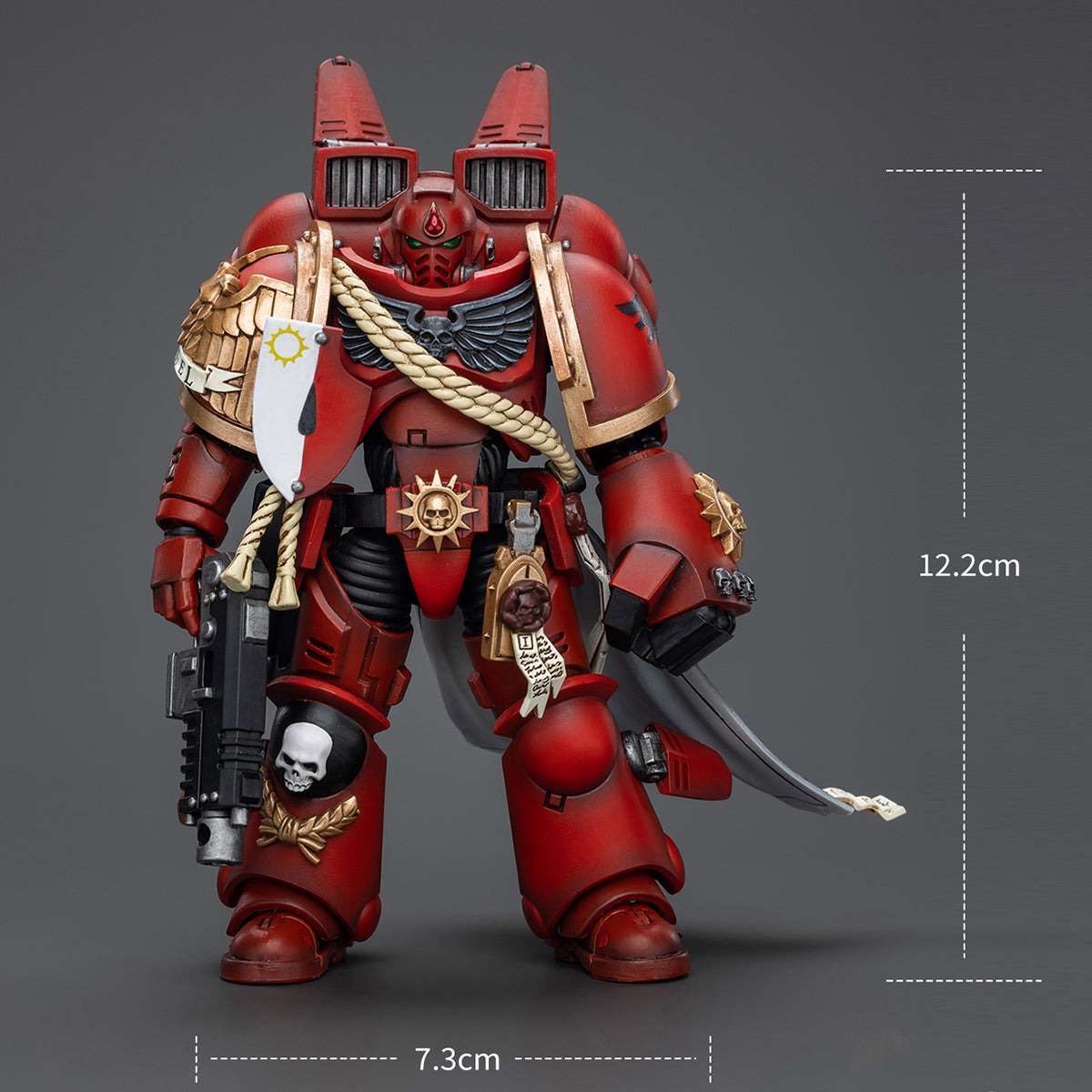 (Only Shipped to the US) JOYTOY Warhammer 40,000 1/18 Blood Angels Captain With Jump Pack JT4997 Action Figures Collection Model Gift