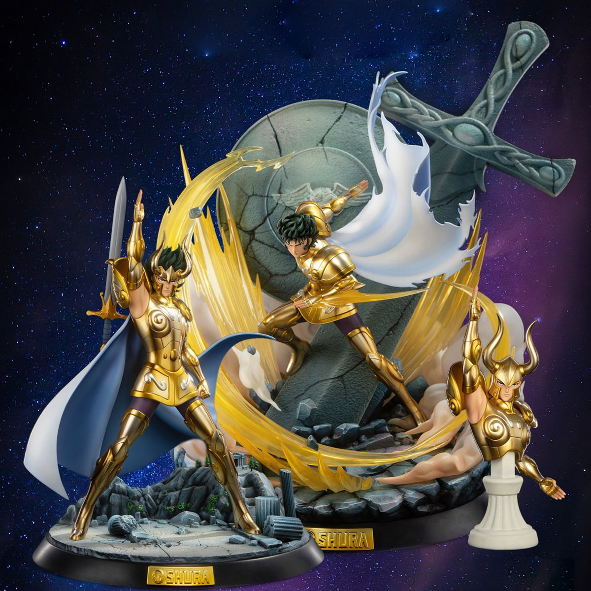 JIMEI PALACE Saint Seiya Capricorn Shura Golden Saints Series Vol.5A Art Statue