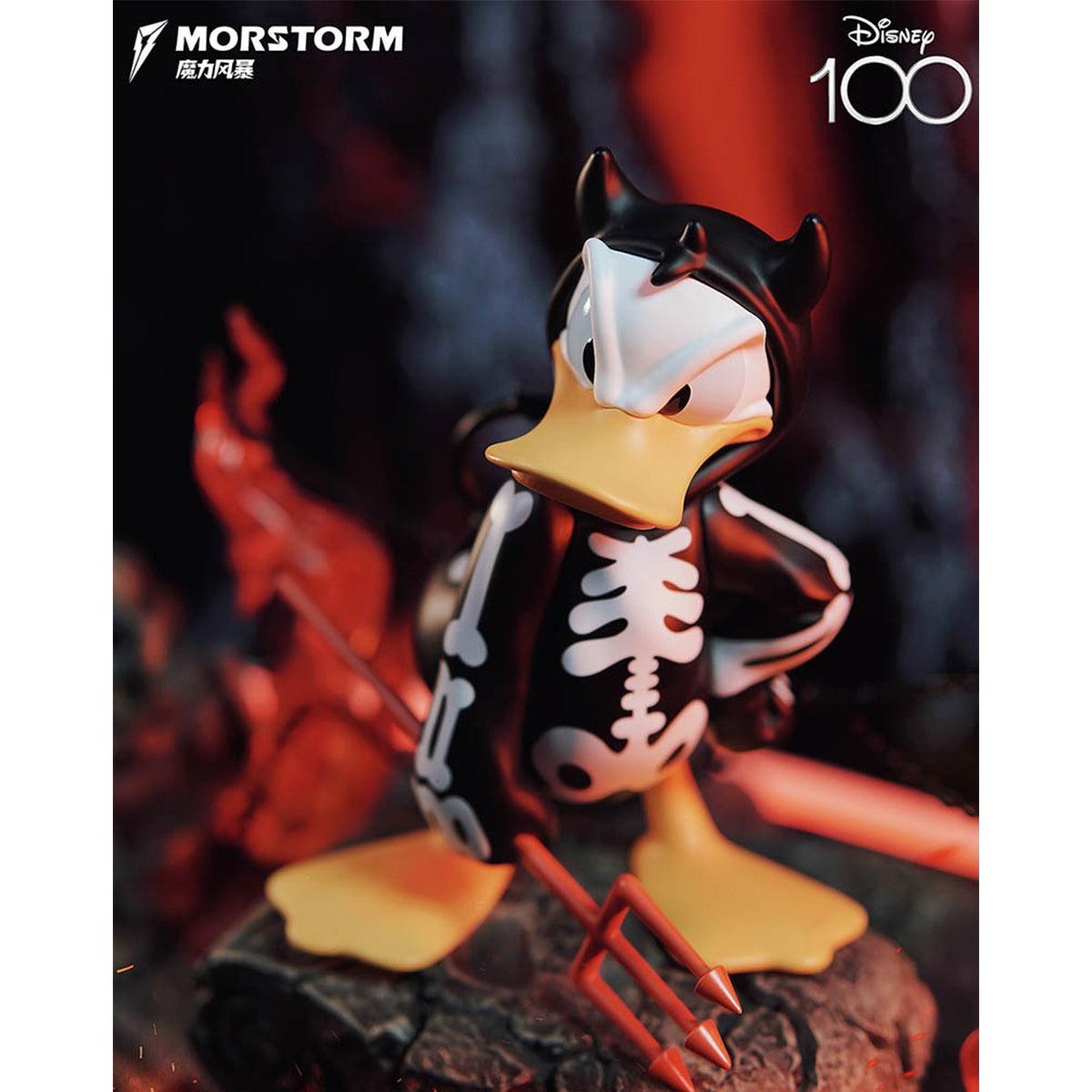 MORSTORM Disney 100th Anniversary Series Devilish Donald Duck Art Statue