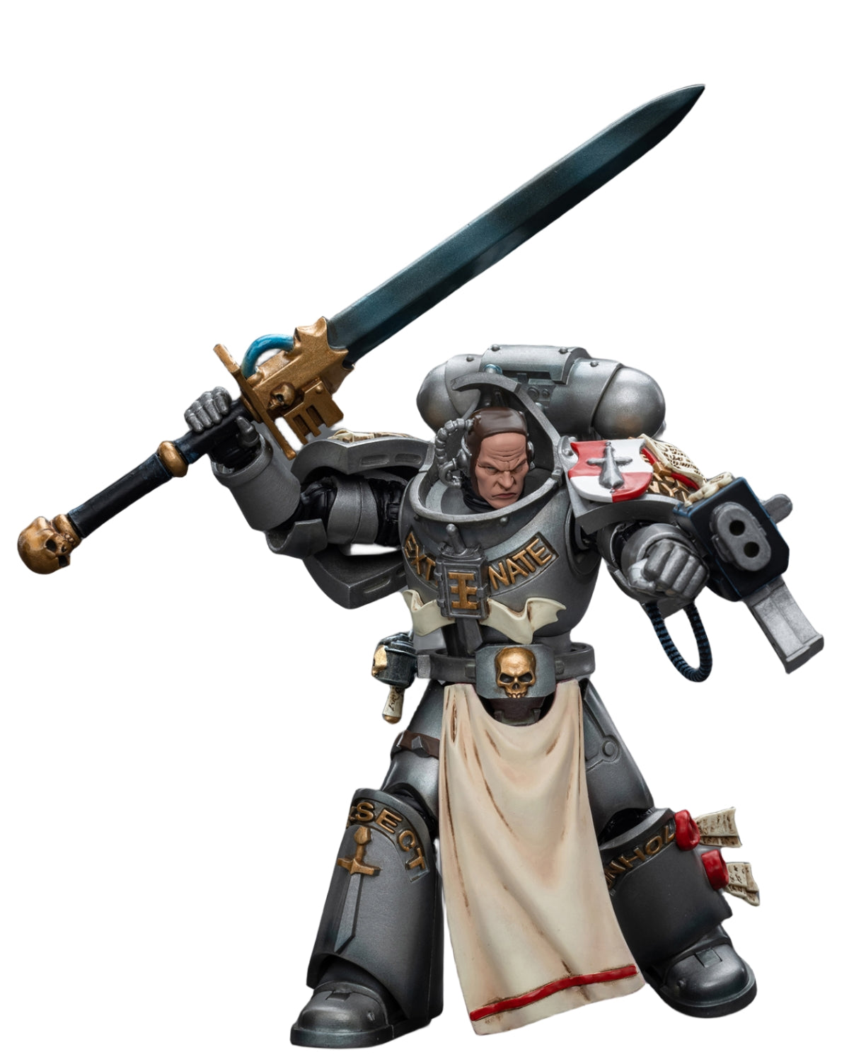 HiPlay JoyToy Warhammer 40K Collectible Figure: Grey Knights Strike Squad Justicar 1:18 Scale Action Figures JT8995