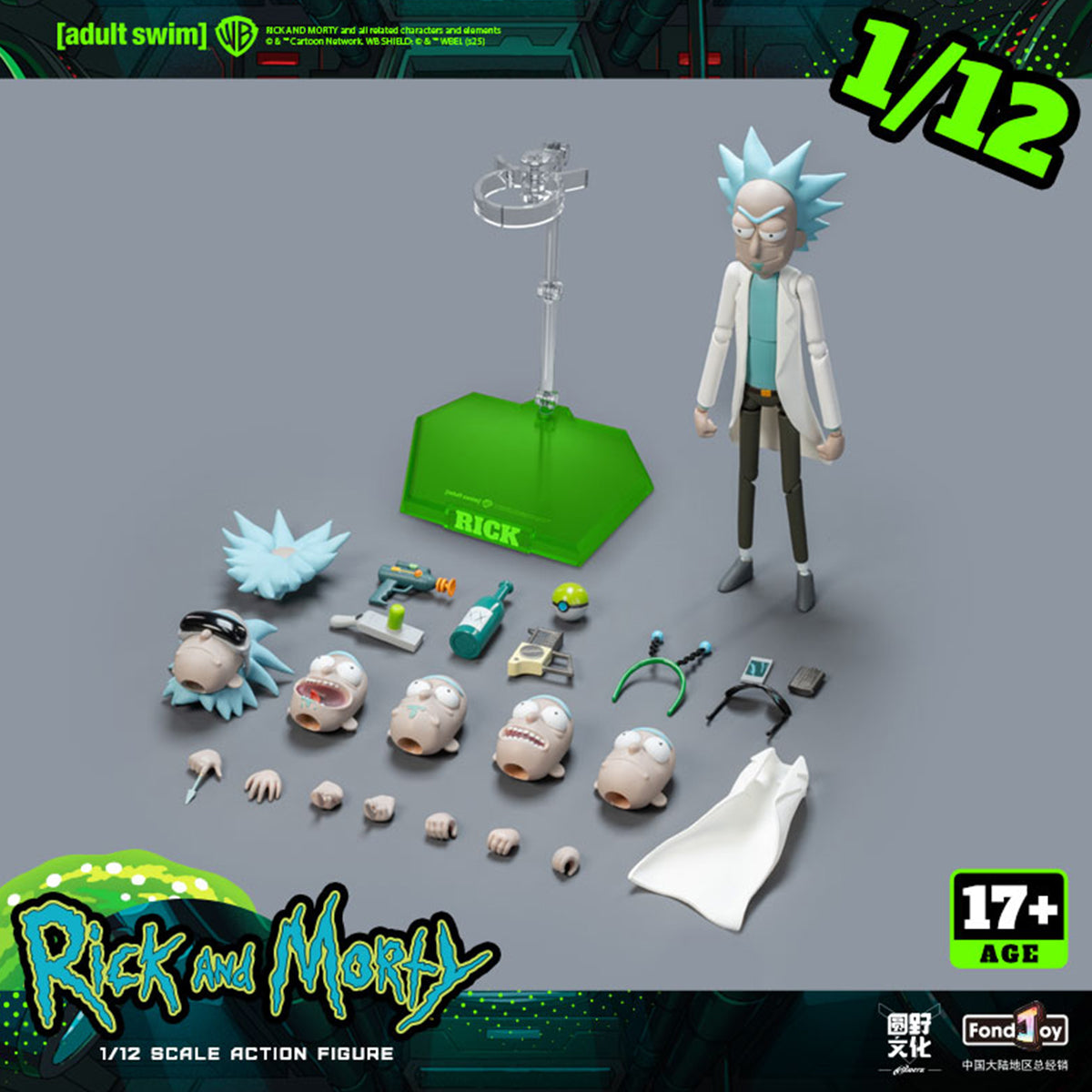Fondjoy Rick and Morty Morty Smith or Rick Sanchez 1/12 Action Figure