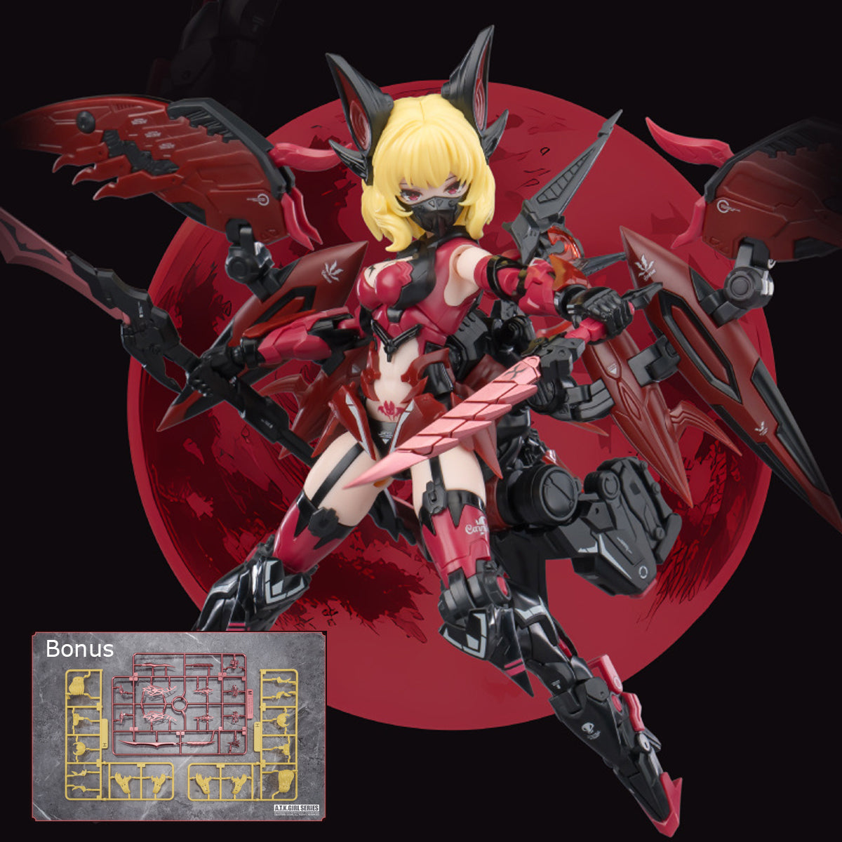 HiPlay E-Model Plastic Model Kits: Endless Night Camilla Normal Version, A.T.K Girl, Mecha Musume, Anime Style 1:12 Scale Collectible Action Figures