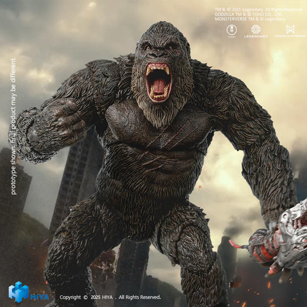 HIYA EBG0241 Godzilla vs. Kong: Kong 2.0 1/12 Scale Articulated Action Figure