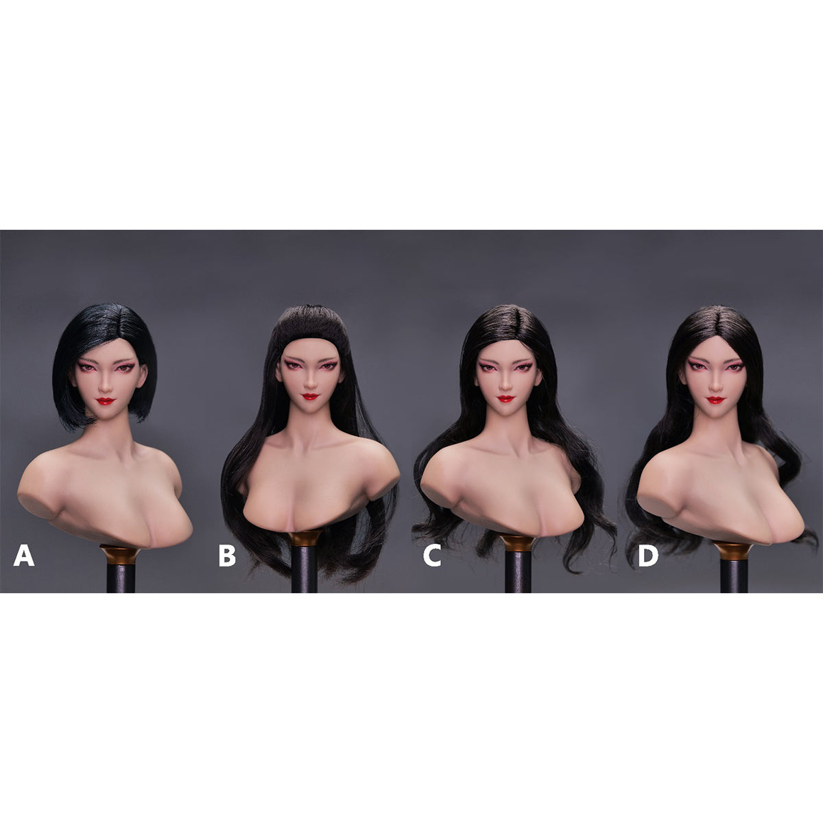 YMTOYS Asian Female Head Sculpt Jing Figure Accessory