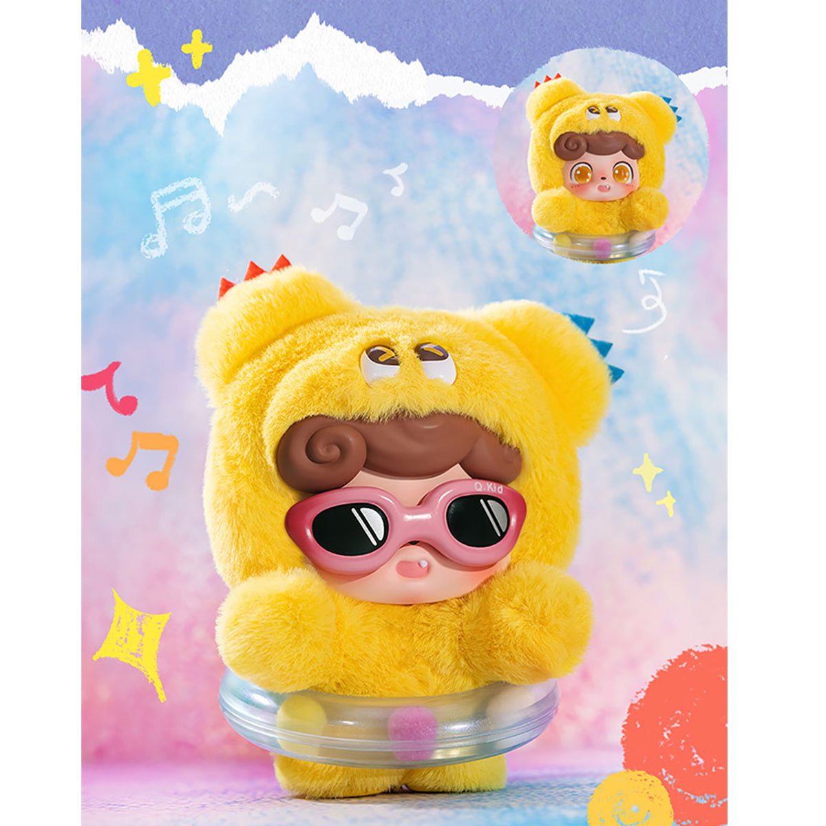 JOTOYS Q.Kid Emotional Hairy Monsters Series Plush Blind Box Figure