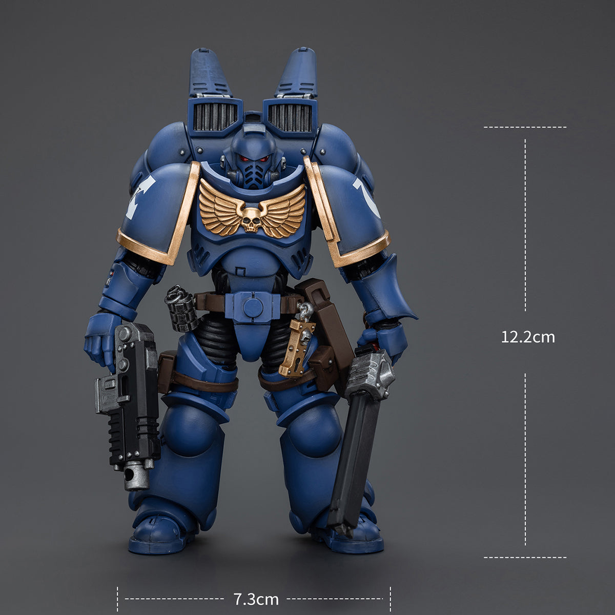 Figura coleccionable JoyToy Warhammer 40K: Ultramarines con propulsión a salto, Intercessors, Intercessor 1, escala 1:18, JT2153…