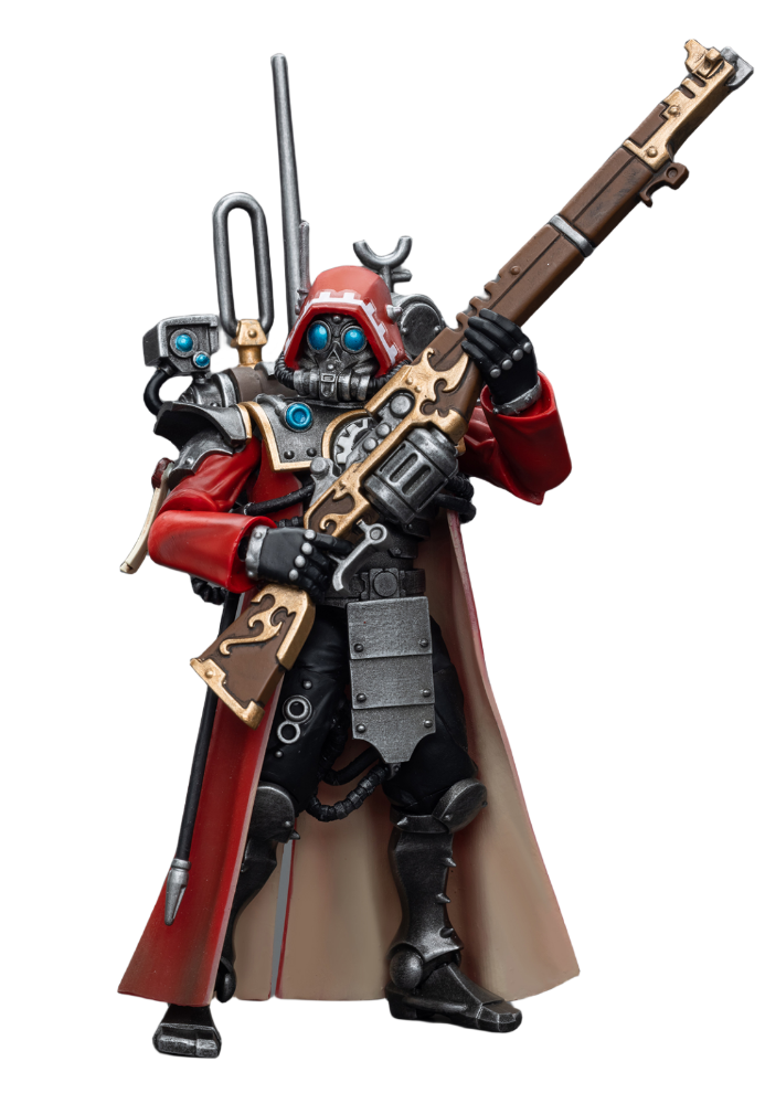 HiPlay JoyToy 40K Collectible Figure: Adeptus Mechanicus Skitarii Ranger with Data-Tether 1:18 Scale Action Figures JT7868 (Ranger with Data-Tether)