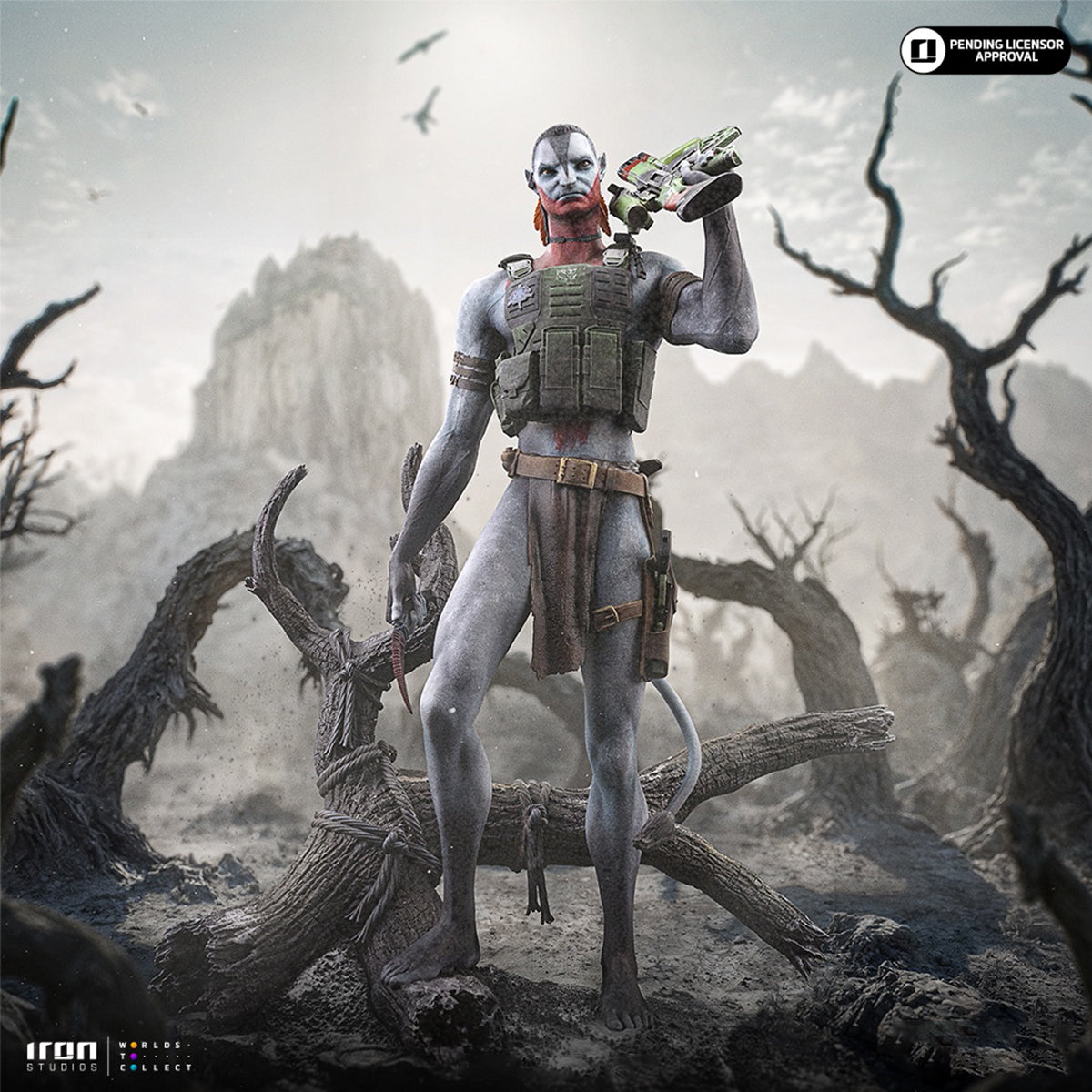 Iron Studios AVAT134025-10 Avatar 3: Fire and Ash - Miles Quaritch 1/10 Scale Art Statue