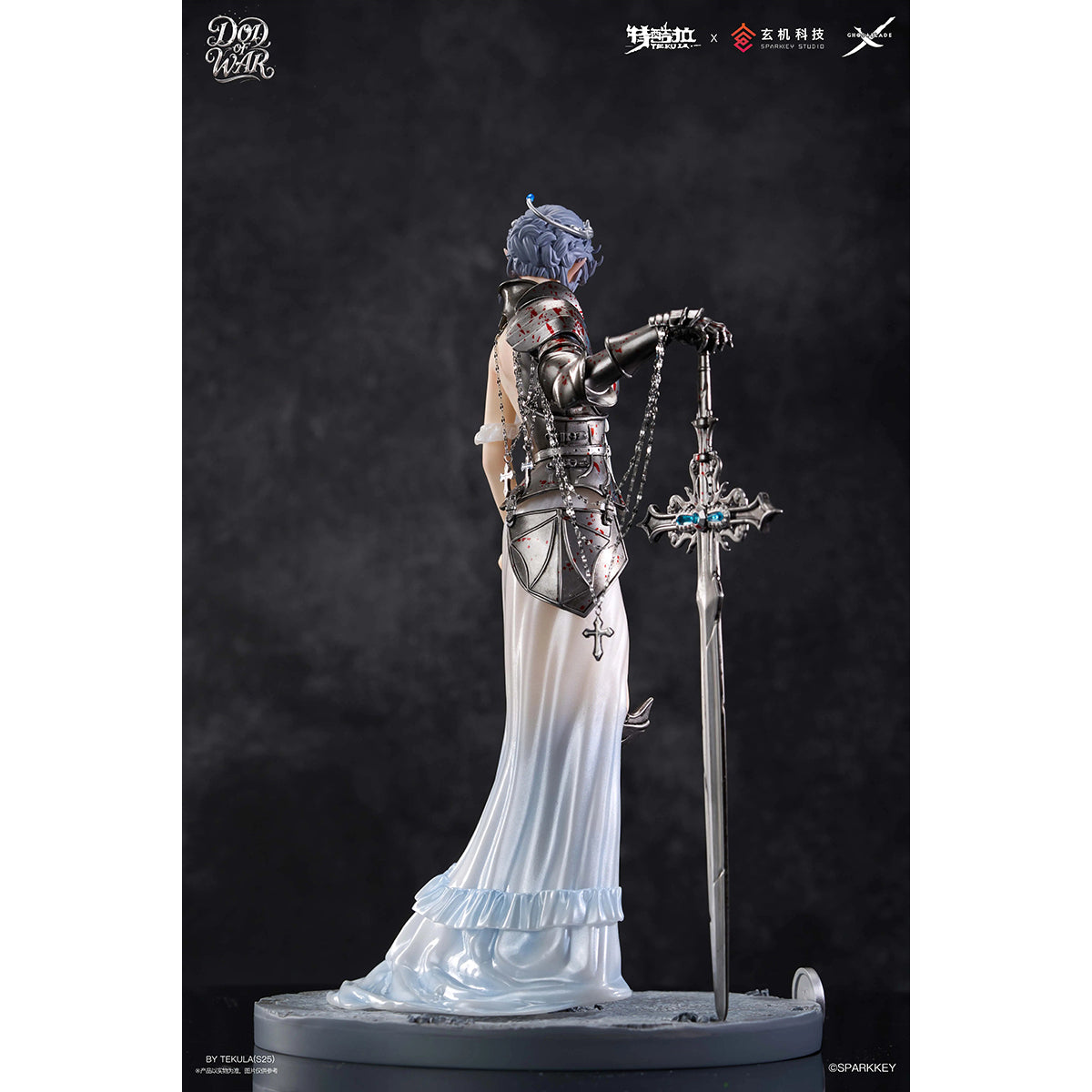 TEKULA, Ghost Blade Wlop Haifeng Smoke War God, Art Anime Statue